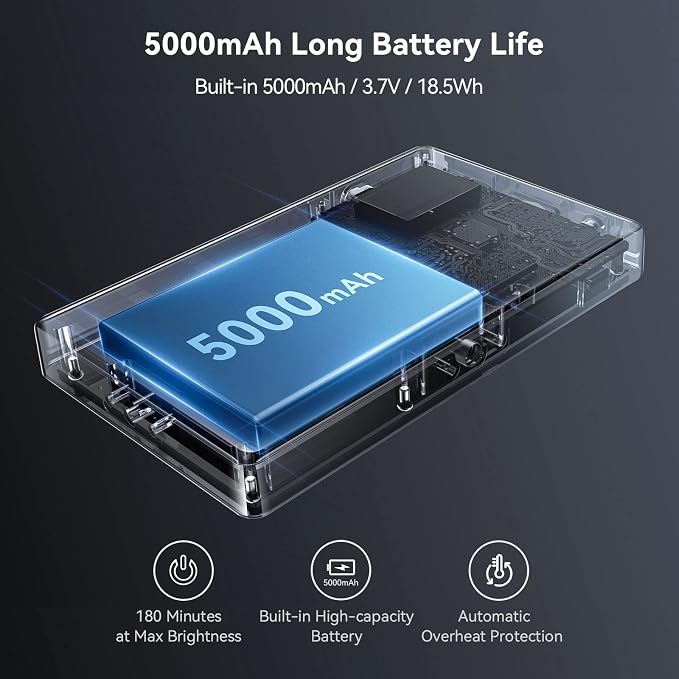 SmallRig RM120 RGB Video Light, 5000mAh 180 Minutes Portable Camera Light 7W Output Power, LED Video Light Panel, 2500-8500K CRI TLCI 98+ for TikTok, Content Creator, Photographer - Image 2