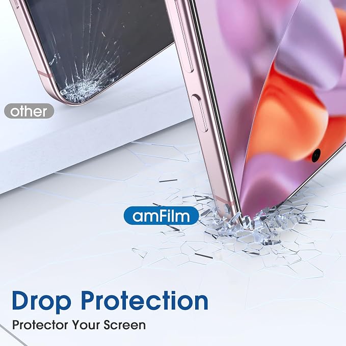 amFilm OneTouch for Google Pixel 9 Pro XL Screen Protector Tempered Glass | 30s Auto-Alignment, Bubble Free, Scratch & Drop Protection, HD Clear, 2 Pack (Pixel 9 XL-6.8") - Image 5