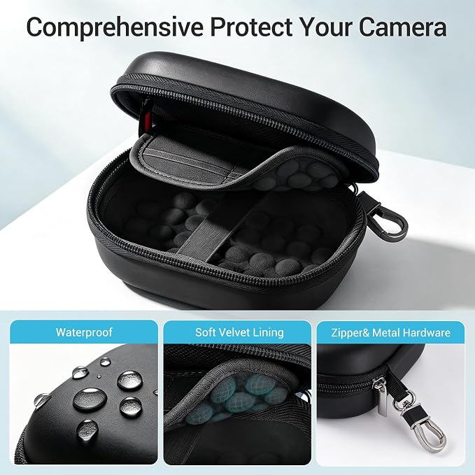 CoBak Carrying & Protective Case for Digital Camera,CAMKORY/Lecran/Duluvulu | for KODAK FZ55,FZ245,PIXPRO C1,WPZ2/Canon PowerShot ELPH 360/Sony DSCW800,DSCW830/Krlun/Lecnippy/Nsoela/VAHOIALD FHD 1080P - Image 4