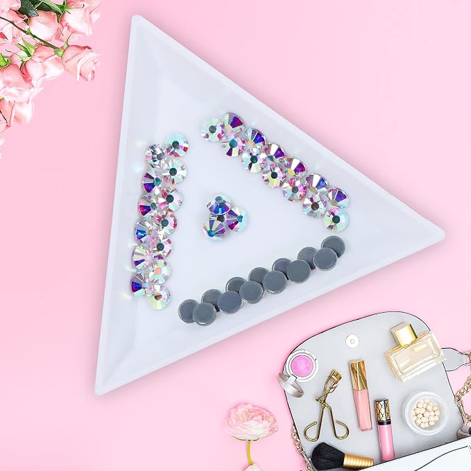 Jollin Hotfix Rhinestones Flatback Crystal Gems 4mm SS16, Crystal AB | 1440pcs Hot Fix Crystals Glass Rhinestones for Bedazzling, Crafting, Clothes, Shoes & Accessories DIY Decoration - Image 4
