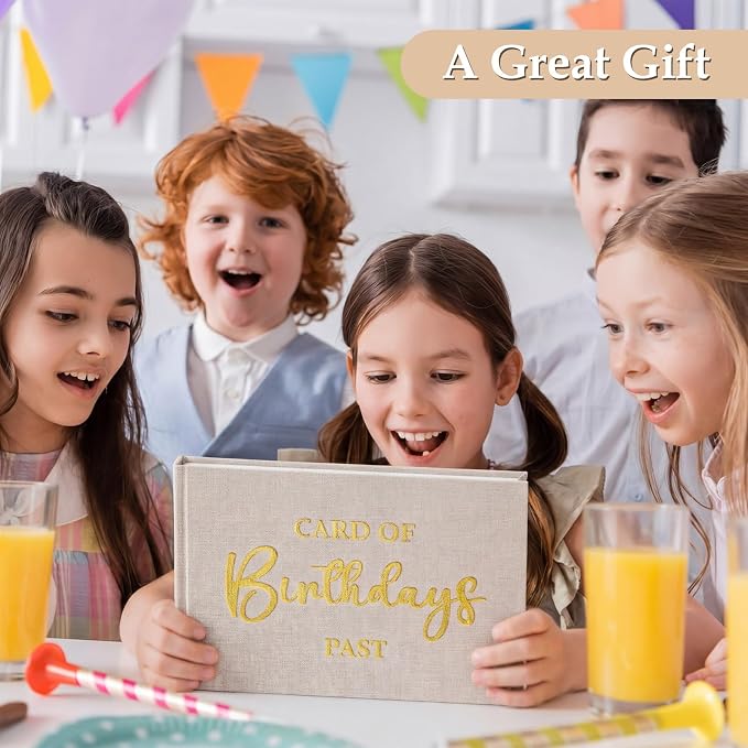 Spiareal Greeting Card Binder Album 6x8,Wood Color,Birthday | 100 Pages, Clapperboard Movie Design, Photo Holder for Party Wedding, Postcard Storage Organizer, Memory Keepsake Book - Image 5