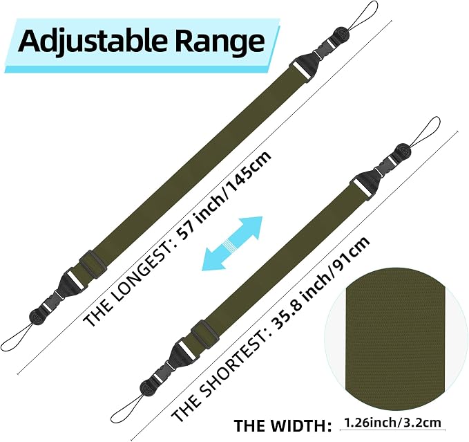 Adjustable Shoulder Strap, iPad Strap Nylon Neck Lanyard | for iPad/Samsung Tablet Case,Camera Binocular Crossbody Laptop Luggage Bag - Image 2