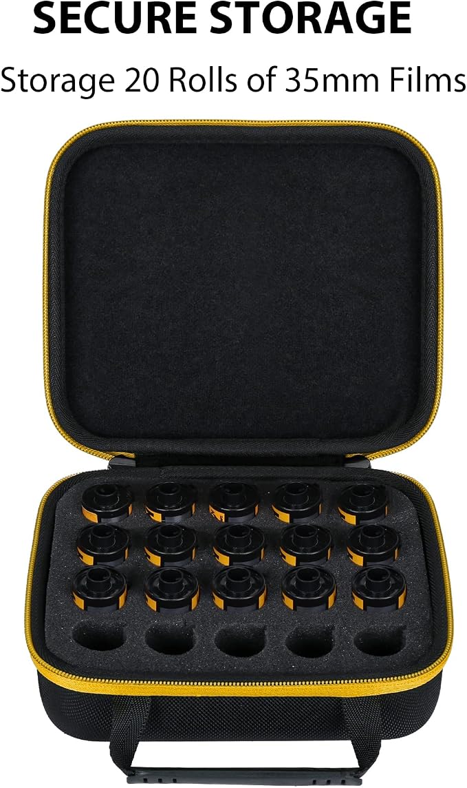 khanka Hard Carrying Case Compatible with Kodak 35mm film Photographic Film Storage Case for 20 Rolls (Film Not Included) - Image 3