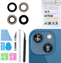 ASDAWN Back Rear Camera Lens Glass Replacement for iPhone 13 6.1 inch and 13 Mini 5.4 inch with Pre-Installed Adhesive, Back Lens Glass with Installation Manual + Repair Tool Set by ASDAWN