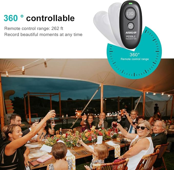 Wireless Camera Shutter Release Remote Control for Panasonic | Compatible with DMC-G7, S5II, S5IIX, G85, GH4, GH5, GH5 II, GH6, G9, FZ300, FZ1000, FZ2000; replaces DMW-RSL1 - Image 7