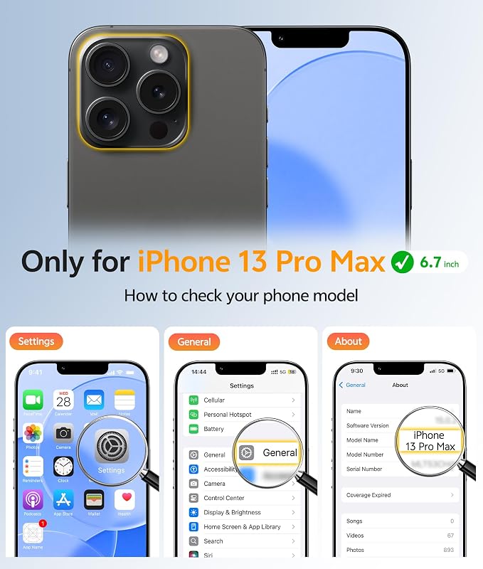 FNTCASE for iPhone 13 Pro Max Case, Fit for Magsafe, Full Camera Protection | Translucent Matte Magnetic Phone Back, 14FT Military Grade Drop Proof, Slim Shockproof Protective Cover, Blue - Image 2
