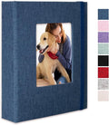 Small Photo Album 5x7 Linen Picture Book, Each Mini 26-Page Album Holds 52 Photos, Art Presentation Folder for Postcards & Picture Storage by CHERRICH