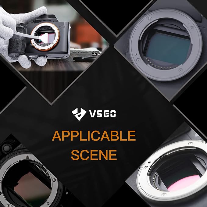 VSGO Full Frame Sensor Cleaning Kit VS-S03-12 | for Nikon Sony Canon DSLR Camera Cleaning, 12Pcs 24mm Full Frame Sensor Cleaning Swabs & 10ml Sensor Cleaner - Image 8