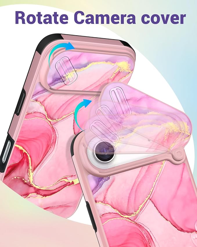 Buleens for iPhone 17 Air Case 6.5 Inch - with Ring Stand & Camera Cover Aesthetic Cute Designed for Women Girls Pretty Girly Fashion Teens Phone Case for iPhone 17 Air Compatible with Magsafe - Image 3