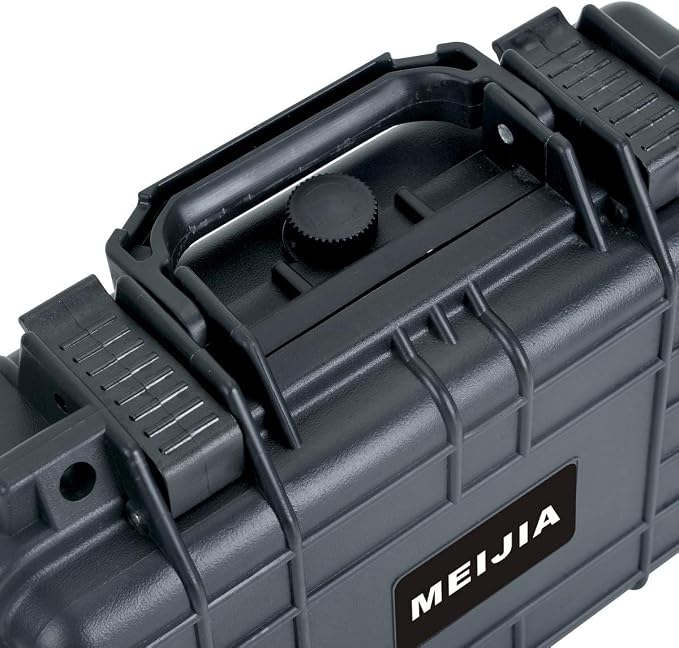 MEIJIA Portable All Weather Waterproof Protective Hard Case, Small Camera Case,Dry Case with Customizable Foam,Fit Use of Drones, Camera,Equipments, 11.65 ”x8.35”x3.78” - Image 9