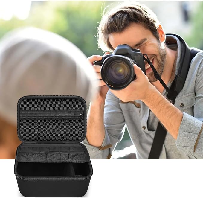 ALKOO Camera Bag for Canon T7/T100 & Sony a6400/a6700 | Padded Camera Bag, Adjustable Dividers for Body, Lens and Accessories, Shoulder Strap, Bag Only, Black - Image 7
