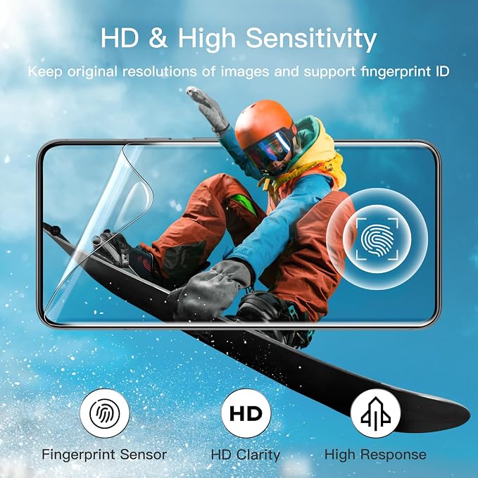 JETech TPU Screen Protector for Google Pixel 8, 2+2 Pack | with Camera Lens Protector, Flexible TPU Film, Fingerprint ID Compatible, HD Clear, Easy Installation - Image 5