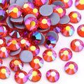 Jollin Hotfix Rhinestones Flatback Crystal Gems 2.4mm SS8, Red AB | 2880pcs Hot Fix Crystals Glass Rhinestones for Bedazzling, Crafting, Clothes, Shoes & Accessories DIY Decoration by Jollin