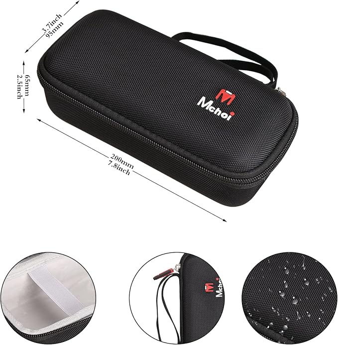 Shockproof Carrying Case Fits for Gimbal Stabilizer for Smartphone 3-Axis Phone Gimbal, Waterproof Black Travel Protective Case - Image 7
