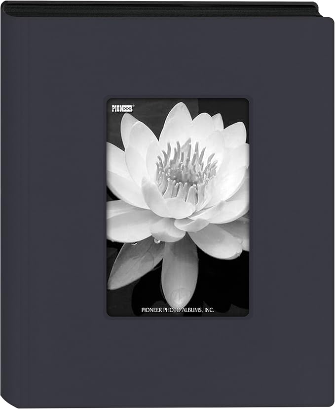 Pioneer Photo Albums KZ-46/NB Mini Frame Cover Photo Album, Navy Blue, 4" x 6" by PioneerPhotoAlbums