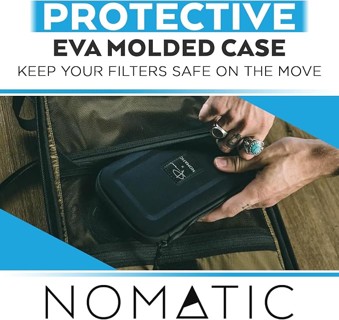 NOMATIC McKinnon Filter Case - Camera Case for Lens Filters - Fits up to 6 82mm Filters - Weather Resistant EVA Foam Tech Pouch - Image 8