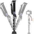 LEOFOTO Carbon Fiber Camera Monopod, Lightweight Travel Monopod with Quick Lock System for DSLR, DV, Video Camcorder, Phone Holder, Weight 0.6kg/1.32lb, Maximum Load 30kg/66lb by TAKINGITFURTHER-LEOFOTO