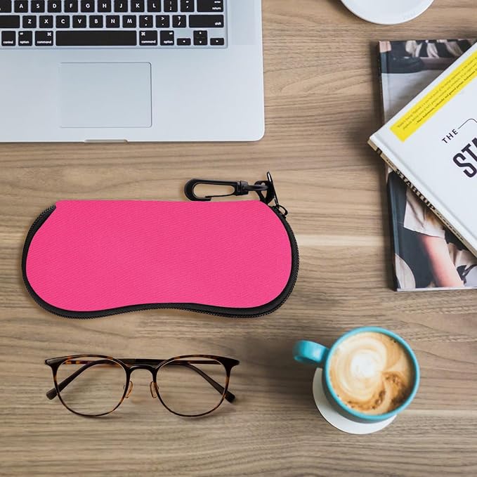 MoKo Sunglasses Soft Case Ultra Light Neoprene Zipper Eyeglass Case for Men Women - Image 7