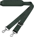 MOSISO 56 inch Shoulder Strap, Adjustable Soft Universal Non-Slip Strap | Thick Replacement Strap, Fit Padded with Metal Swivel Hooks for Laptop Shoulder Bag/Laptop Messenger Bag, Emerald Green by MOSISO