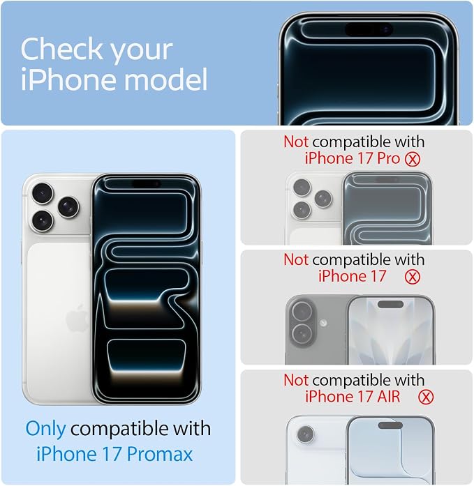 3 Pack Privacy Screen Protector for iPhone 17 Pro Max +3 Pack Camera Lens Protector with Tempered Glass,Sensitive Touch and Screen Protection - Image 2