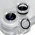 Choiche for iPhone 17 Camera Lens Protector Bling, Glitter-Silver | Ultra HD, 9H Tempered Glass Camera Cover Screen Protector Metal Individual Ring Decoration Accessories, 2-Lens, 6.3-inch by Choiche