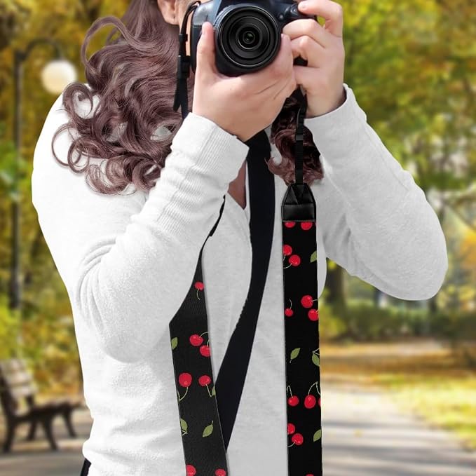 Coldinair Black Adjustable Camera Strap Universal Neck & Shoulder Soft Padded Strap for All DSLR Cameras,Binoculars - Image 3
