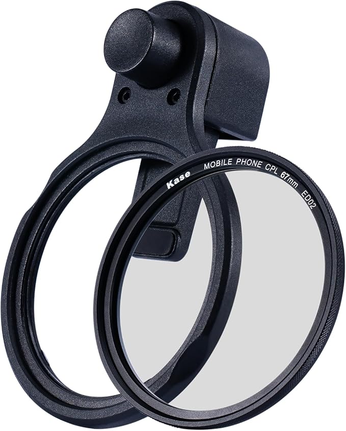 Kase Magnetic CPL Phone Lens Filter for iPhone & Android, 67mm Clip-On Camera Filter for Photography & Video by KaseFilter
