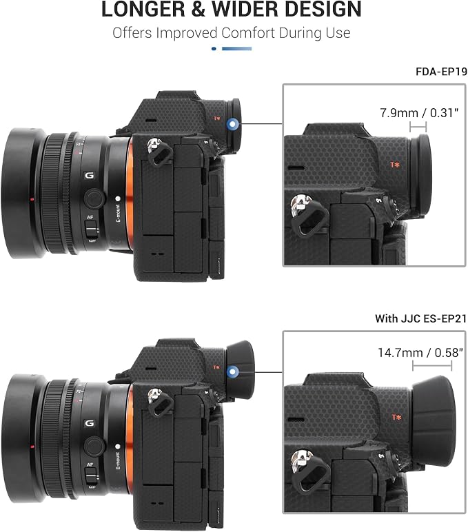 A7R VI Eyecup,Replace Sony FDA-EP21 Camera Eyecup for Sony A7V A7IV A7RV | Soft Silicon,Camera Eyecup Viewfinder,for Sony A7R VI A7 V A7V A7IV A7R V A7RV A1 II A9III A1II A7S III A7SIII - Image 6