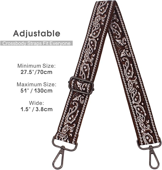 Replacement Purse Strap Shoulder Strap Adjustable Crossbody Strap for Women Crossbody Wide Shoulder Bag - Image 4
