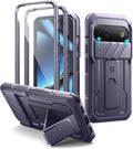 Dexnor for Google Pixel 11/11 Pro Case with Slide Camera Cover & 2 Front Frames & Built-in Screen Protector & Kickstand,Full-Body Shockproof Protective Cover Heavy-Duty Rugged Cases,Purple(2026) by Dexnor