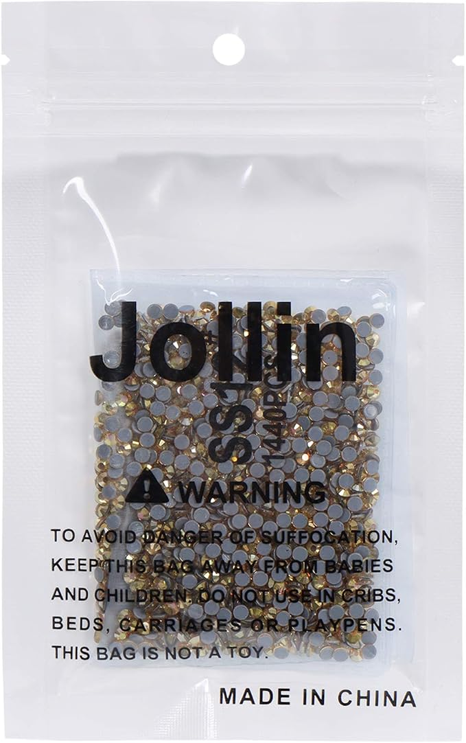 Jollin Hotfix Rhinestones Flatback Crystal 3.2mm SS12, Metallic Sunshine | 1440pcs Hot Fix Crystals Glass Rhinestones for Bedazzling, Crafting, Clothes, Shoes & Accessories DIY Decoration - Image 7