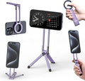 ULANZI MA30 Magnetic Phone Tripod Stand for iPhone, Aluminium Maglock Smartphone Mini Tripod Pocket Cell Phone Stand Strong Magnet Compatible with iPhone 17 16 15 14 13 12 Series, Lavender by ulanzi