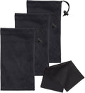 Premium Quality Microfiber Sunglasses Pouch With Spring Fastener by Mamlyn