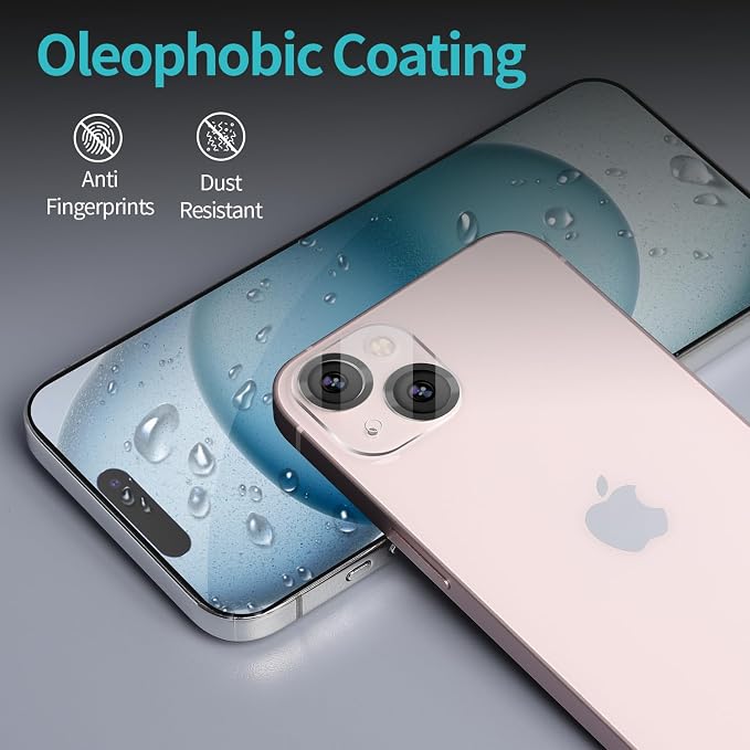 PEHAEL for iPhone 15 Privacy Screen Protector+Camera Lens Protector | Installation kits, Anti-Spy Private, Anti-Scratch, 9H Tempered Glass, Case Friendly, 2+2 Pack, [6.1 inch] - Image 7