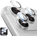 MAGIC JOHN 2 pack for iPhone 17 Pro Max/17 Pro Camera Lens Protector,Clear | [Alignment Kit&1:1 Invisible Fit] 9H Aerospace Tempered Glass, Ultra HD, Metal Individual Ring by MAGICJOHN