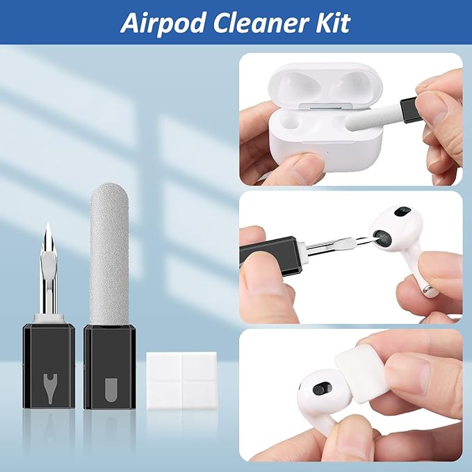 13-in-1 for iPhone Cleaning Kit Charging Port Cleaner with Portable Case | Multi-Tool Phone Cleaner for Repair iPhone AirPods Pro iPad (Type C) Charging Port Speaker, Lightning Cables, Connectors - Image 4