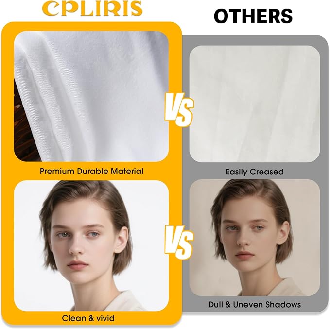 CPLIRIS 10x20ft White Backdrop for Photography, Dual-Size Dual-Pocket Design Photo Booth Background for Portrait Photoshoot, Party and Video with Both Options of 10 feet and 20 feet in Width - Image 5