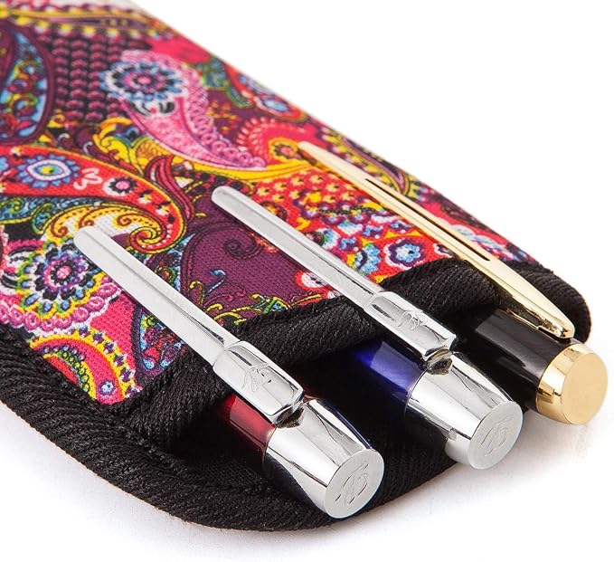 TRIUMPH VISION 3 Pack Reading Glasses Pouch Soft Case Eyeglass Sleeve Slim | Alternative to Bulky Case in bag, Lightweight Lined Padded Protect Optical lens Slip in, Cute Pattern Portable for Daily Use - Image 6