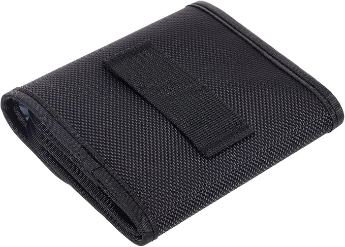 PATIKIL Lens Filter Case, 3-Pocket Camera Filter Case Portable Lens Filter Pouch Photography with Belt Loop Fit Camera Bag Strap Pocket Drone for 25mm-82mm, Black - Image 3