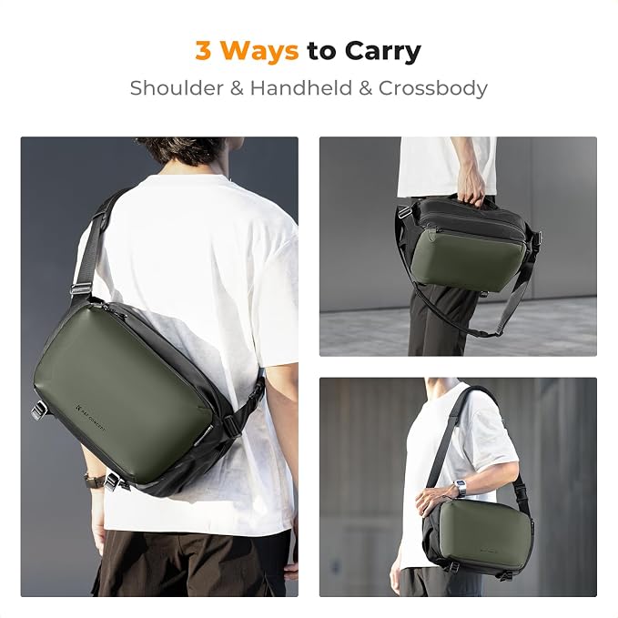 K&F CONCEPT Large Camera Sling Bag, Everyday Shoulder Bag | Multifunction Photography Compact Crossbody DSLR Portable Bag, Compatible for Canon/Nikon/Sony, BS08 - Image 7