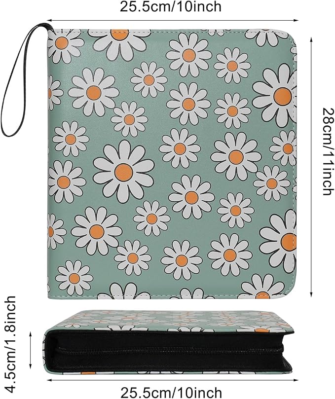 Large Polaroid Photo Album Binder, 240 Pockets. Daisy | Fits Polaroid i-Type, 600, SX-70 and Instax Wide 3.5x4.25 films. Acid-free pages protect photos for long-term storage. - Image 2