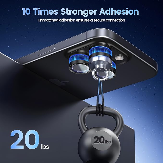 CACOE Camera Lens Protector for iPhone 14/15/16/17 Pro/Pro Max Cover | Anti-Scratch, Drop-Proof, Strong Adhesion, Camera Screen Cover, for iPhone 14-17 Pro/Pro Max, Black - Image 8