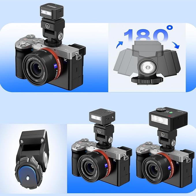PIXEL Standard Hot Shoe Adapter with Extra PC sync Connection Port & 3.5mm Mini Phone Connection Port for Connecting Cameras to Additional Off-Camera Flash,Studio Light,Strobes or Other Accessories - Image 5