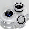 Choiche for iPhone 17 Camera Lens Protector Bling, Diamond-Silver | Ultra HD, 9H Tempered Glass Camera Cover Screen Protector Metal Individual Ring Decoration Accessories, 2-Lens, 6.3-inch by Choiche
