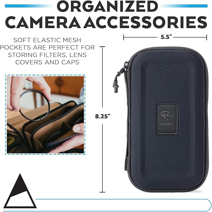 NOMATIC McKinnon Filter Case - Camera Case for Lens Filters - Fits up to 6 82mm Filters - Weather Resistant EVA Foam Tech Pouch - Image 7