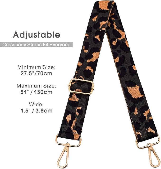 Replacement Purse Strap Shoulder Strap Adjustable Crossbody Strap for Women Crossbody Wide Shoulder Bag - Image 2