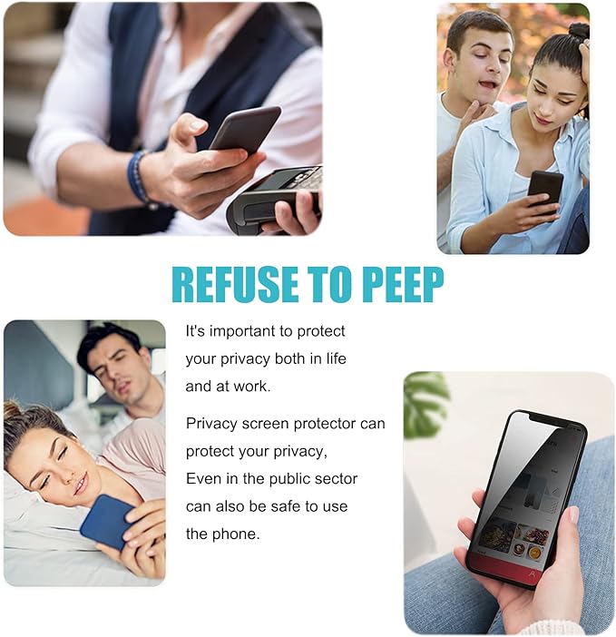 PEHAEL for iPhone 11/iPhone XR Privacy Screen Protector | 3 Pack, Installation kits, Anti-Spy Private, Anti-Scratch, 9H Tempered Glass, Case Friendly, [6.1 inch] - Image 7