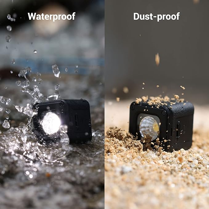 SmallRig 3 Pack RM01 Mini LED Video Lighting Kit, Lume Cube Camera Light | Dimmable 5600K CRI95, Portable, Waterproof, with 8 Color Filters, Barndoor, Diffuser, for Macro Photography, Stop Motion - Image 2