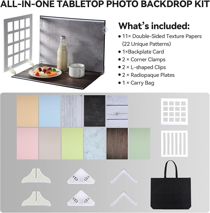 Product Photography Backdrops,Double Sided Flat Lay Photoshoot Props | 11PCS 22Patterns Small Photo Backdrop Board for Food Jewelry Cosmetics, ugc Background Board for Content Creators,11.7x16.5'' - Image 6