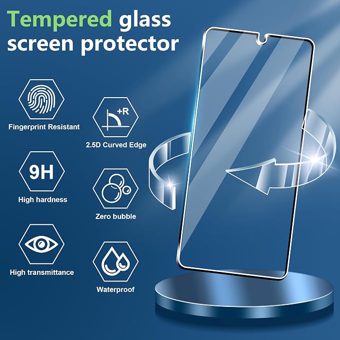 for Samsung Galaxy S25 ultra Screen Protector with Camera Lens Protector,9H Hardness Anti-Scratch Tempered Glass flim, Case Friendly,Anti-Scratch(2+2 PACK) - Image 2
